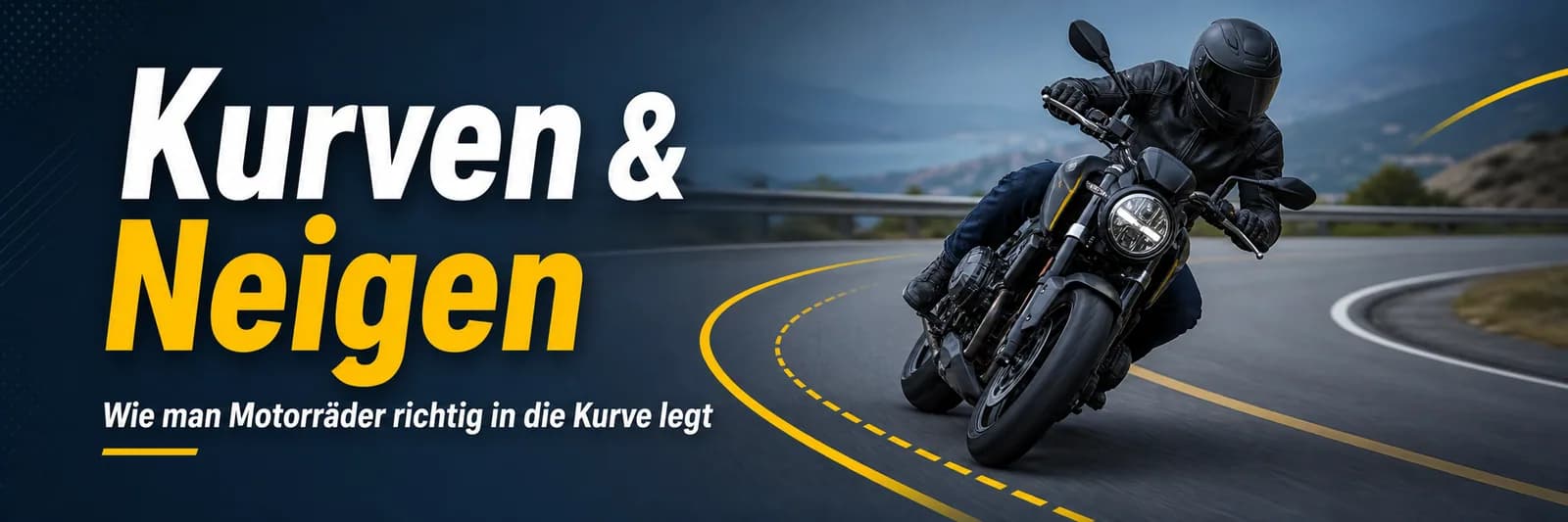 Kurven und Neigen: Wie man ein Motorrad richtig in die Kurve legt