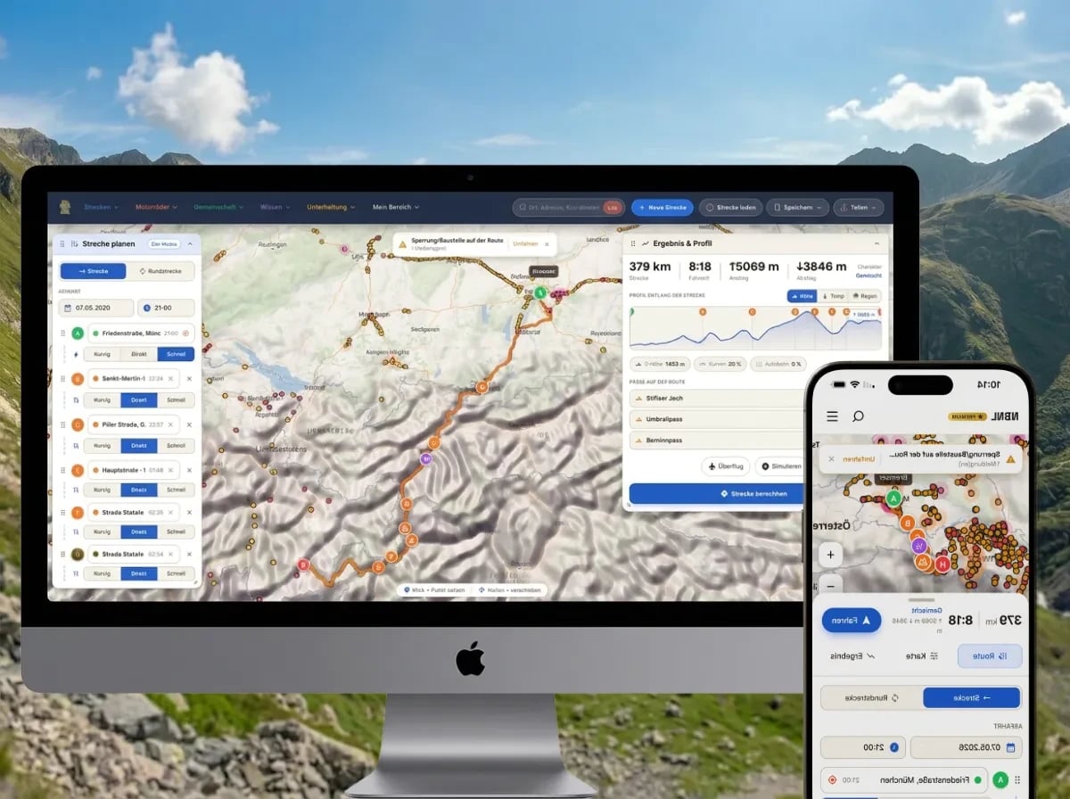 Planificador de rutas – imagen creada con IA